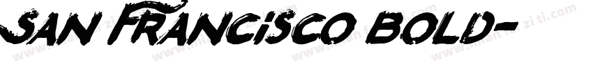 San Francisco Bold字体转换